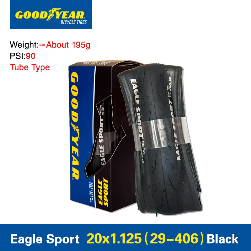 Pneu de vélo Goodyear Eagle Sport Small Tire 20x1-1/8 29-451, pneus de vélo de route, pneus de vélo 