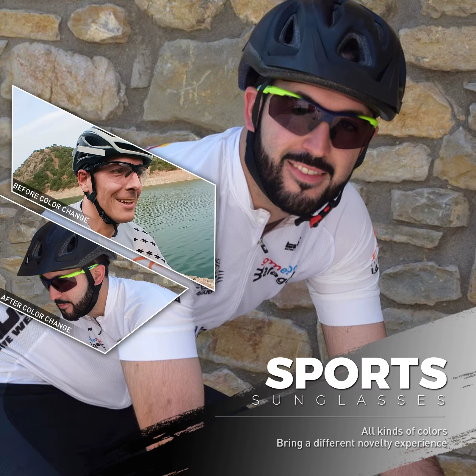 SCVCN lunettes de cyclisme photochromiques hommes vtt lunettes de soleil de cyclisme lunettes de vél