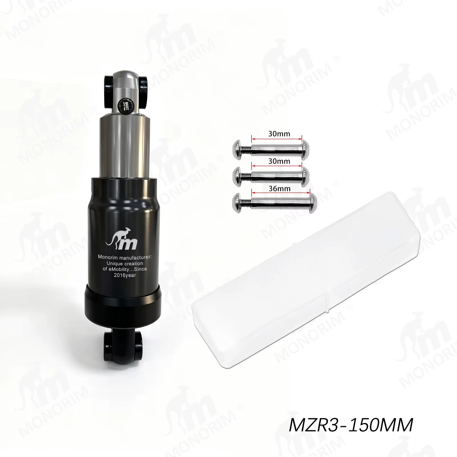 Amortisseur arrière à suspension pneumatique Monorim MZR3 Pro pour trottinette électrique Segway ZT3