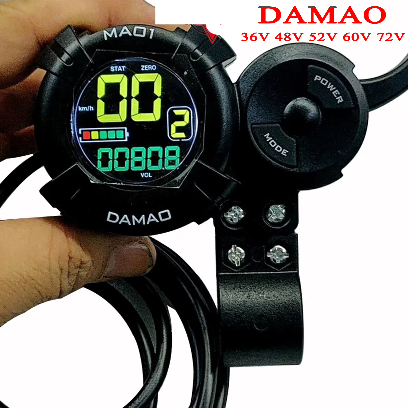 FLJ – interrupteur d'accélérateur pour Scooter électrique, Original, DAMAO MA01, écran LCD 36V 48V 5