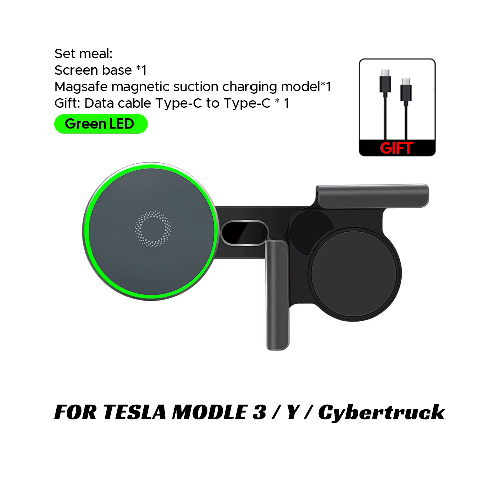 Support de téléphone pour voiture avec chargeur sans fil magnétique Qi2.2 15W et 25W compatible MagS
