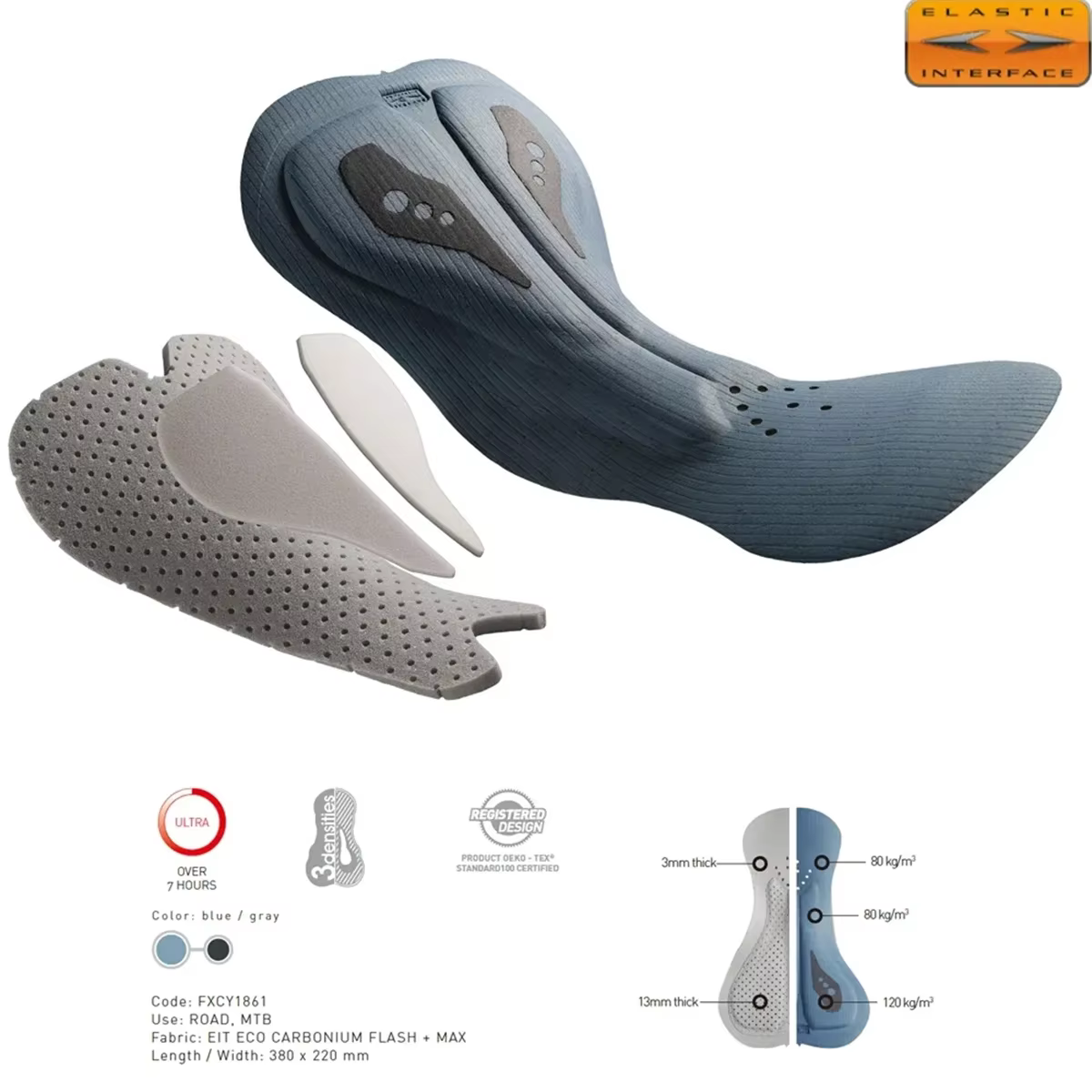 Nouveau coussin de siège de vélo italien hommes cuissard de cyclisme été VTT cuissard 8H rembourré r