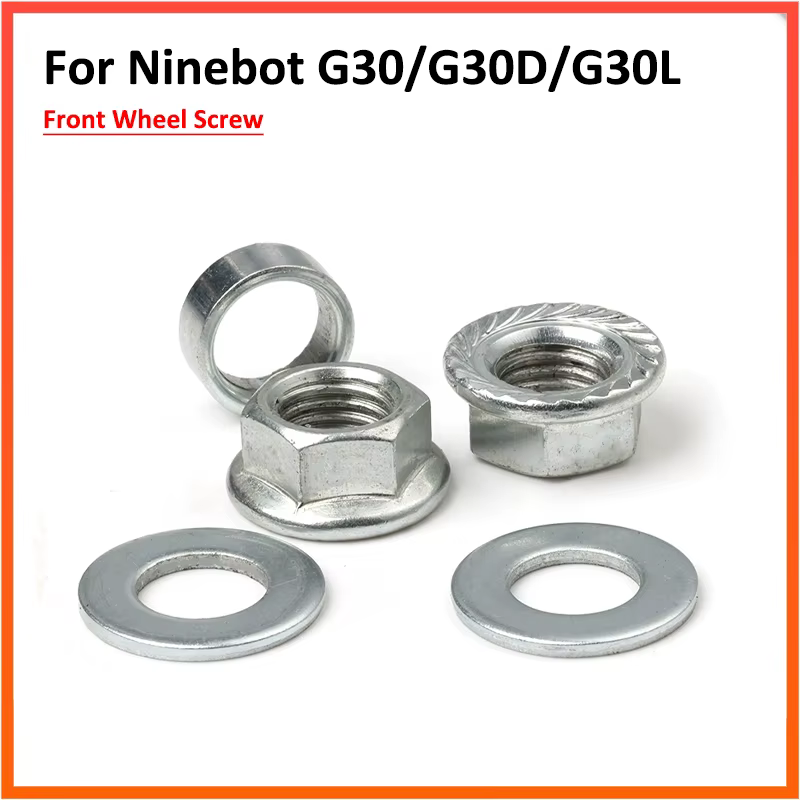 Vis de roue avant pour Scooter électrique Ninebot Max G30 G30D, joints d'écrous, roulement, anneau e