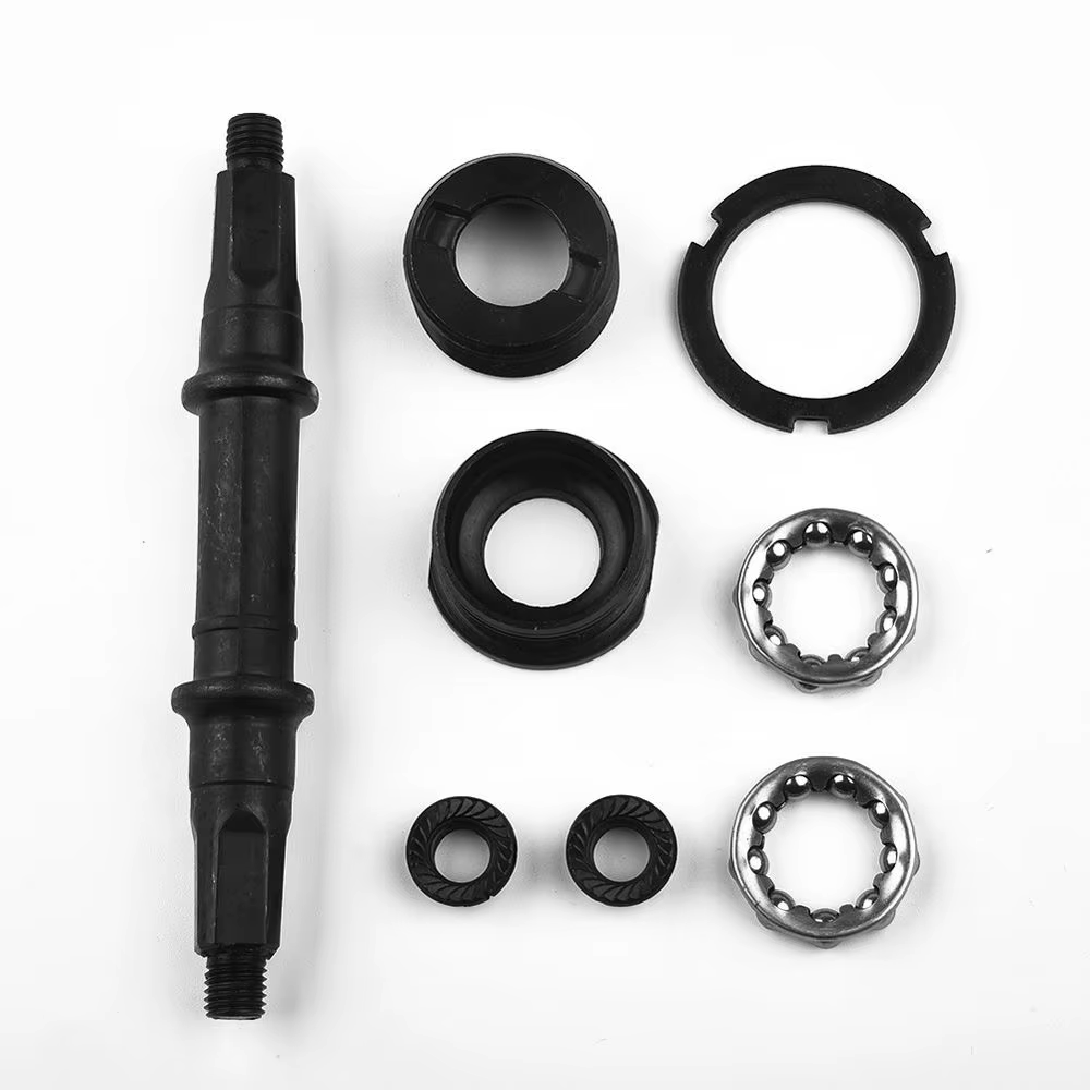 Jeu d'essieux de support de pédalier de vélo, pour coque BB de 68mm, trou carré en acier multi-taill