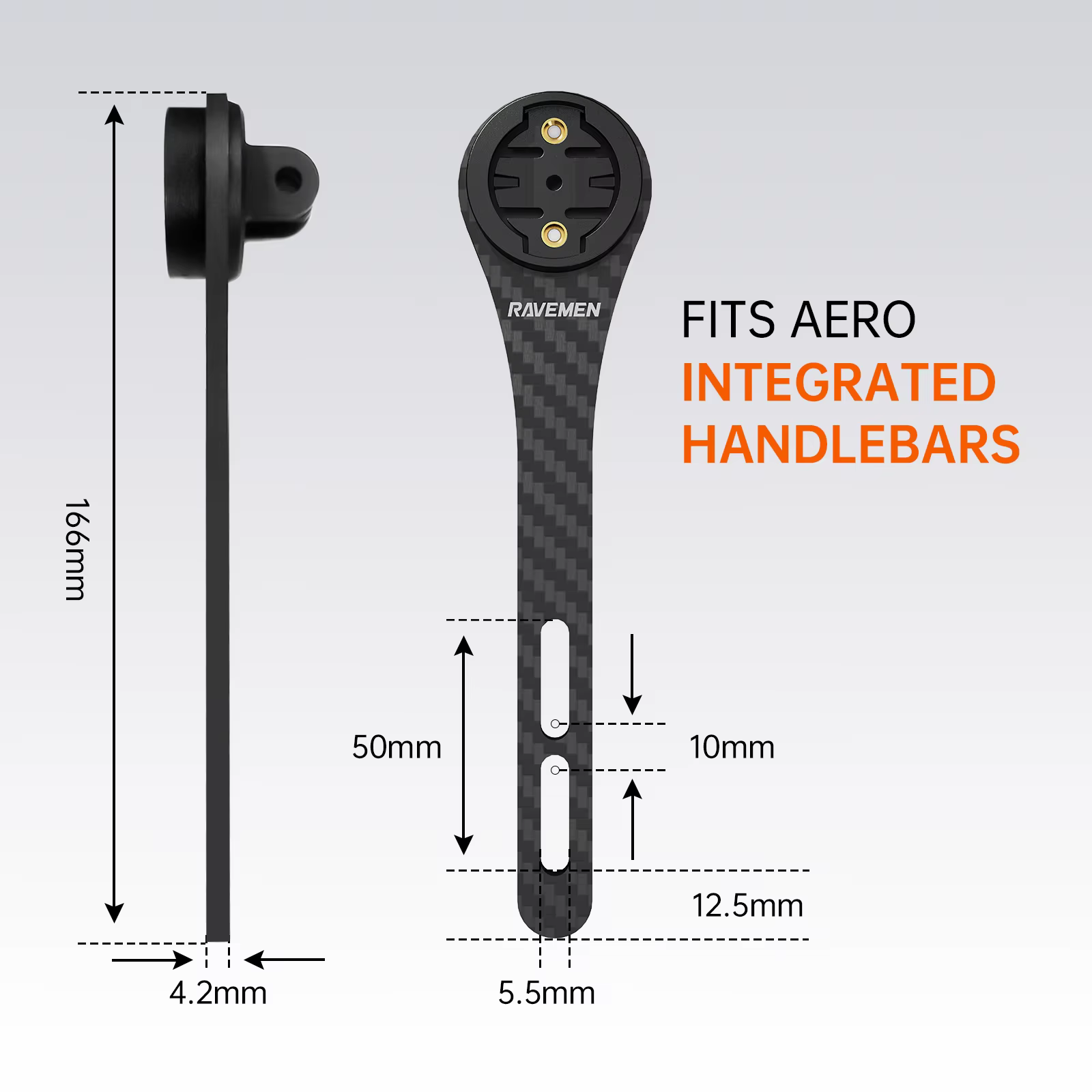 RAVEMEN AOM03 support de vélo avant pour ordinateur de cyclisme Garmin/COOSPO guidon intégré Foraero