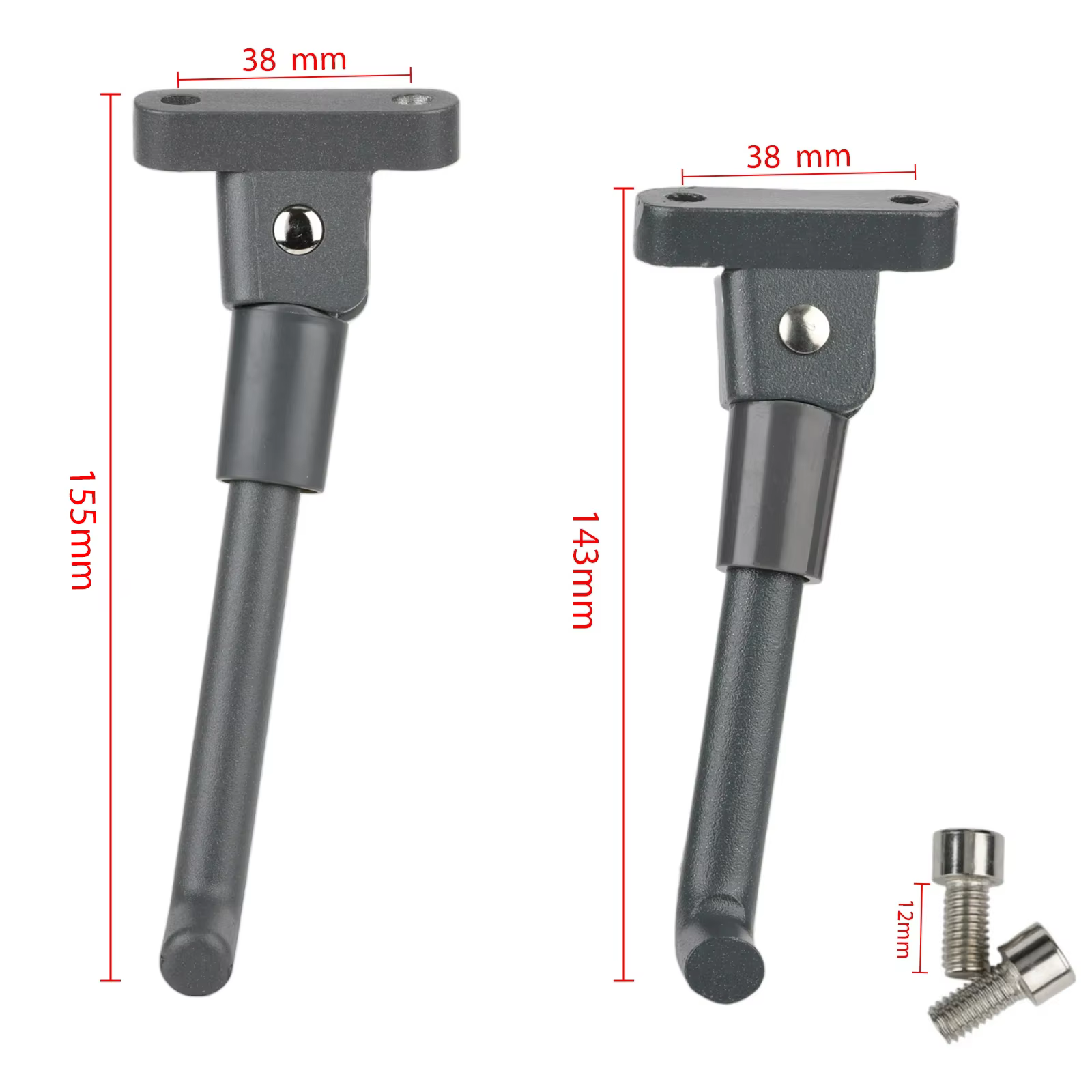 Béquille de stationnement grise pour Scooter électrique Xiaomi M365 1s Pro 2 Pro, 155mm 143mm, Suppo