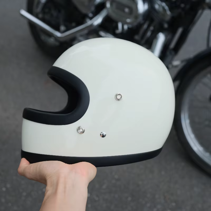 Casque de Moto Vintage japon Tech casques intégraux en fibre de verre Casco Moto Capacete DOT équipe