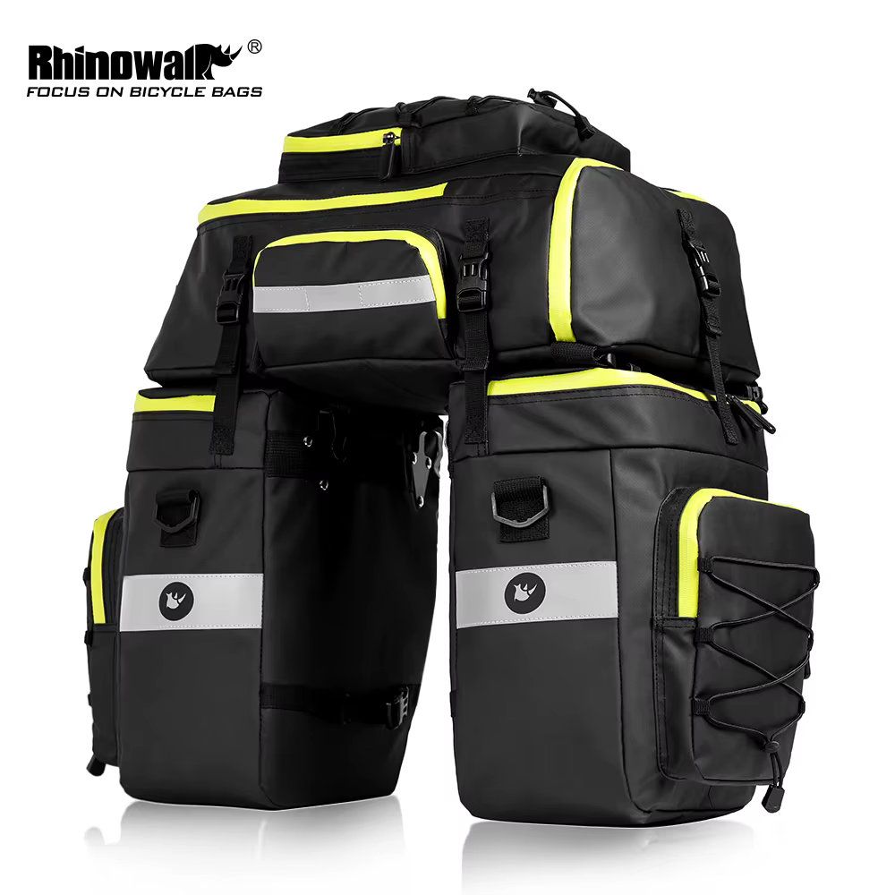 Bal inowalk-Sac de vélo 3 en 1, grande capacité avec housse de pluie, siège arrière T1, sacs de coff