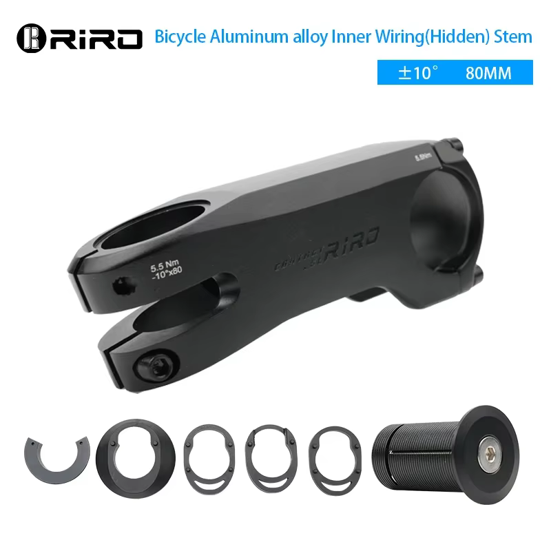 RIRO tige de guidon de vélo 28.6/31.8mm câblage intérieur tige de VTT 80mm 90mm 100mm alliage d'alum