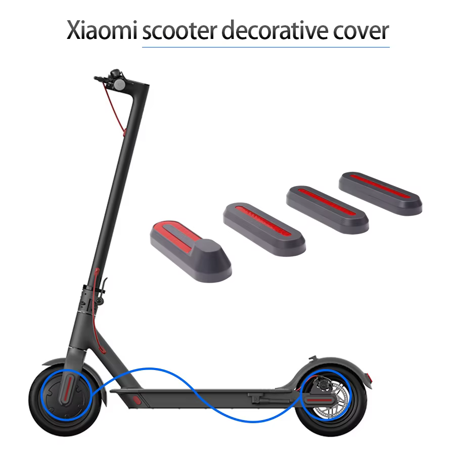 Coque de protection autocollante pour roues avant et arrière de trottinette électrique M365