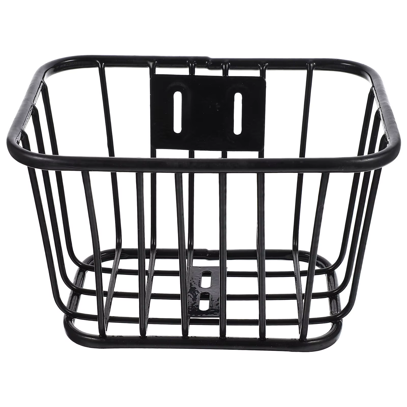 Panier de vélo avant amovible en fer, panier de rangement robuste pour guidon de vélo, conteneur de 
