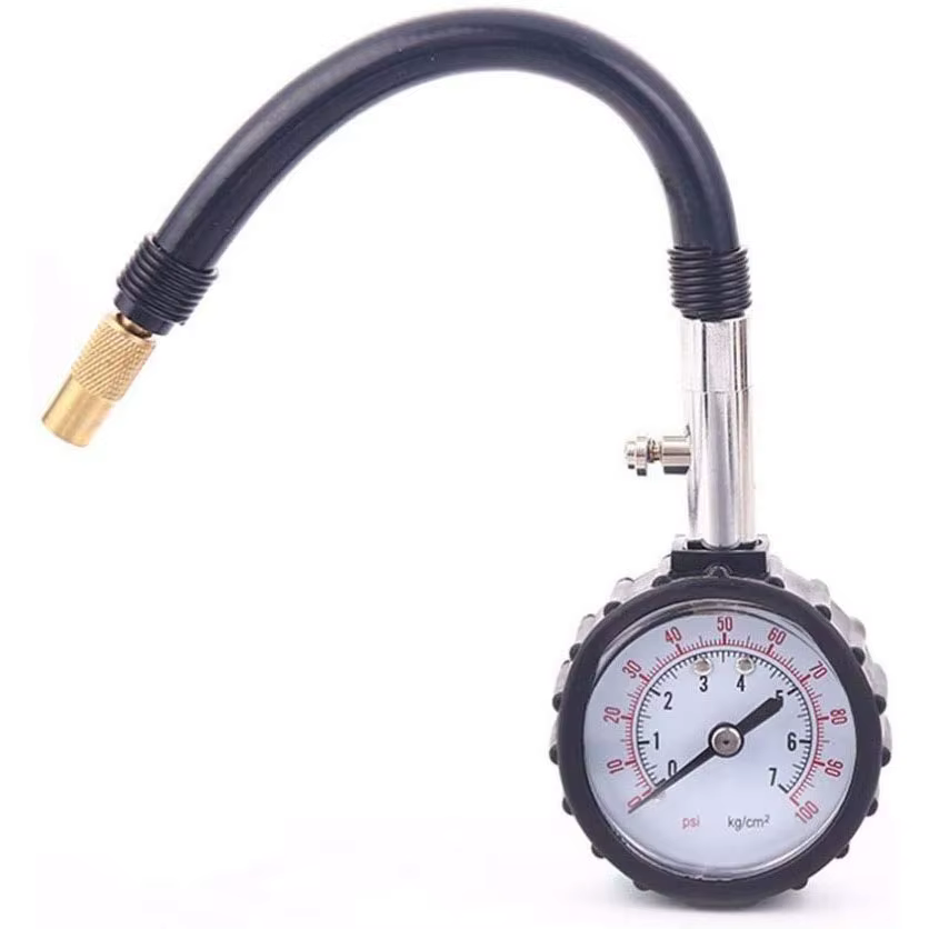 Manomètre de pression des pneus 100 PSI, meilleur jauge de pression d'air robuste et précise pour vo