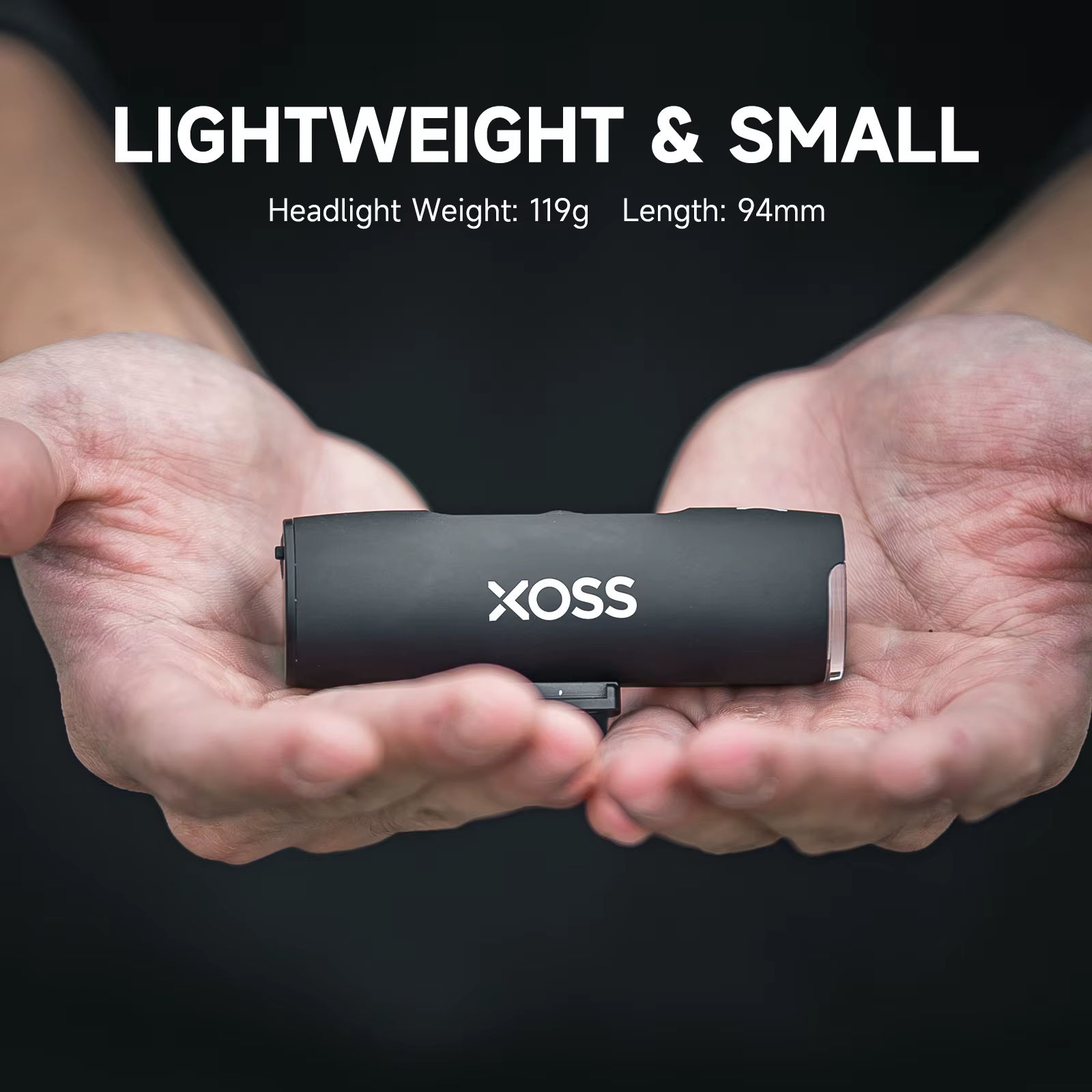 XOSS XL400 800 Feu de vélo en aluminium Phare de vélo Lampe de poche Guidon Chargement USB VTT Feu a