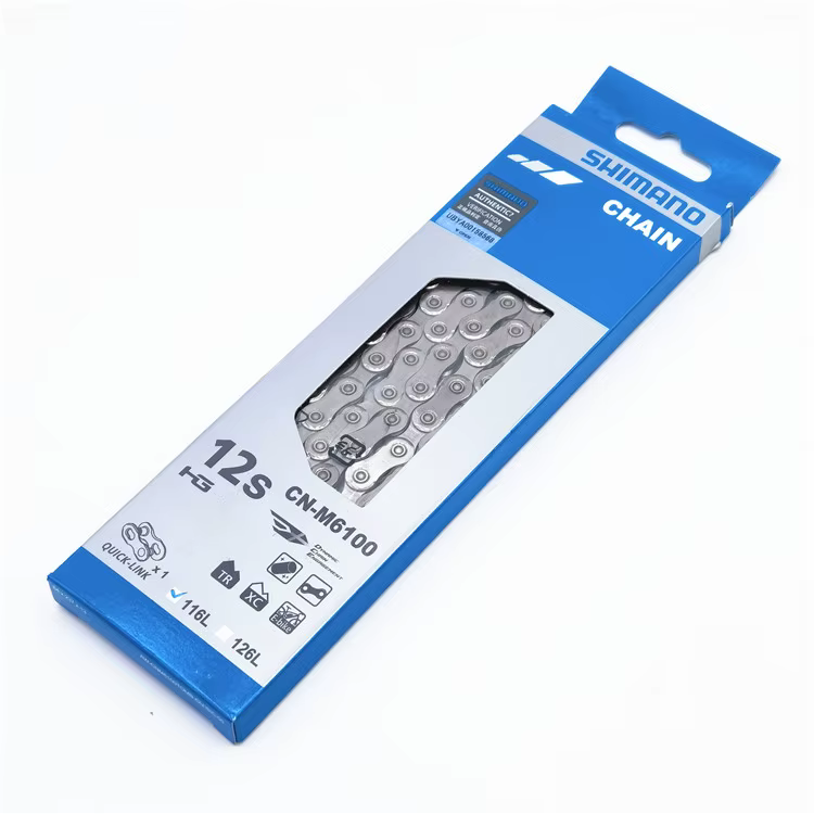 Chaîne de vélo Shimano 12 vitesses 12s avec lien rapide CN-M6100/M7100/M8100/M9100 116L/126L/138L