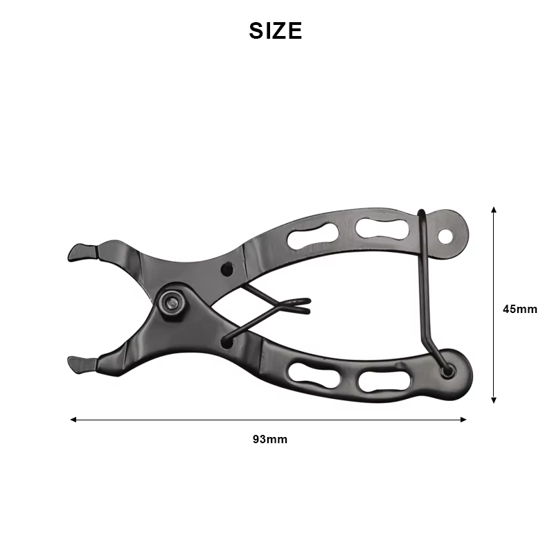 Joints de connecteur de maillon de chaîne de vélo, boutons magiques, pince à boucle de vérificateur 