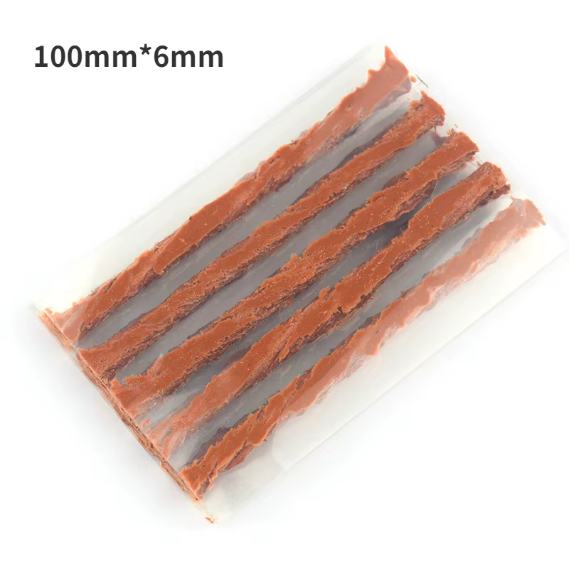 Kit de réparation de pneus Tubeless de vélo, fixation plate Portable avec bandes de caoutchouc pour