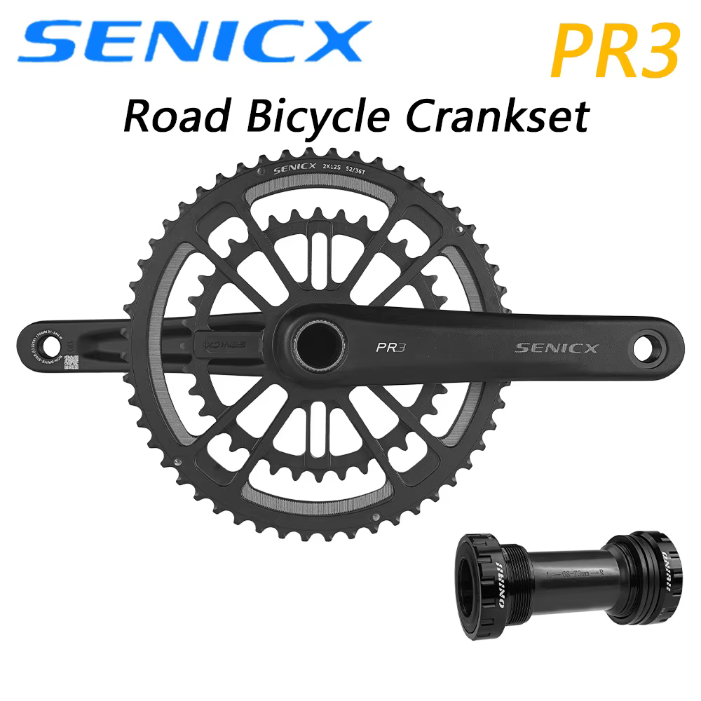GENICX Store 3-Pédalier de vélo de route en aluminium, haute qualité, 165/170/172, 5/175mm, JO46-30T