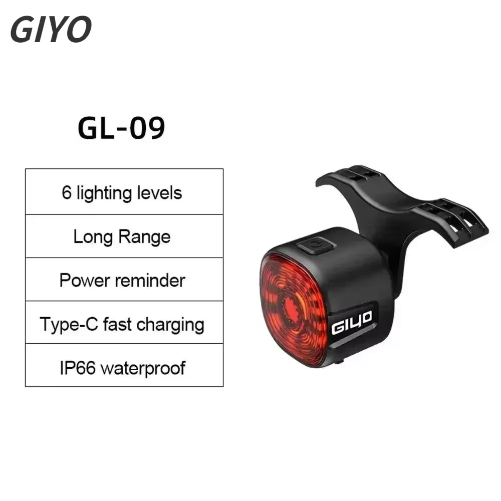 Feu arrière de vélo intelligent, marche/arrêt automatique, Signal d'arrêt, feu arrière LED pour vélo
