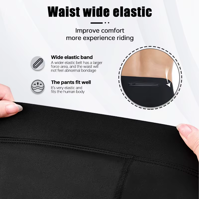 X-TIGER pantalons de vélo pour hommes hiver collants de vélo de montagne chauds avec poches arrière 