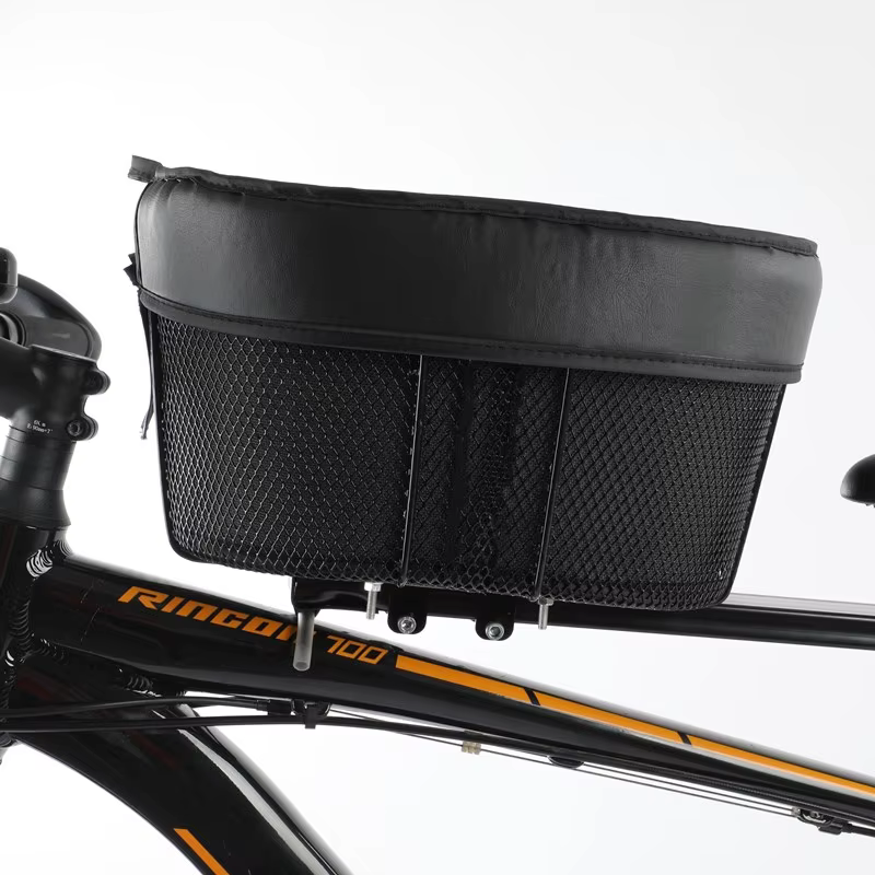 Panier de vélo pliable et détachable pour animaux de compagnie, siège de guidon avant pour petits ch