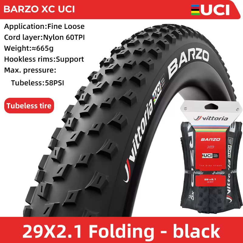 Vittoria Barzo / Mezcal pneu Tubeless de vélo 29x 2.1 / 2.25 / 2.35 pneu de VTT en graphène Anti-cre