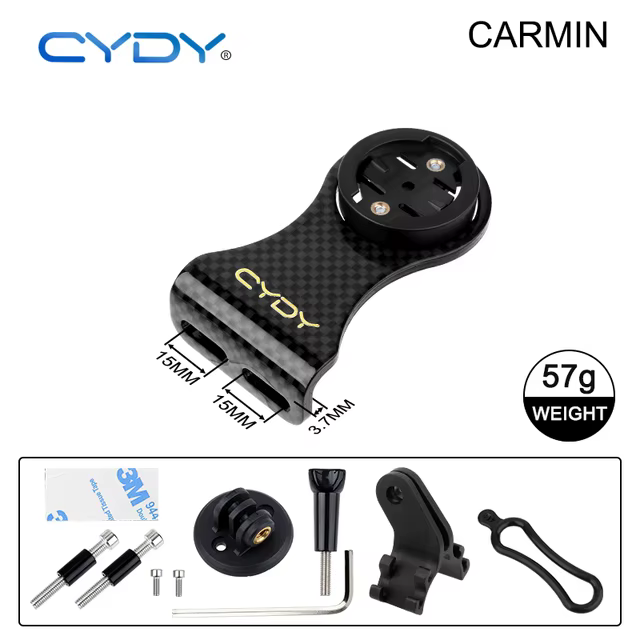 CYDY-Ordinateur de vélo VTT en carbone, support de guidon, Garmin Bryton, Wahoo pour l'avant avec su
