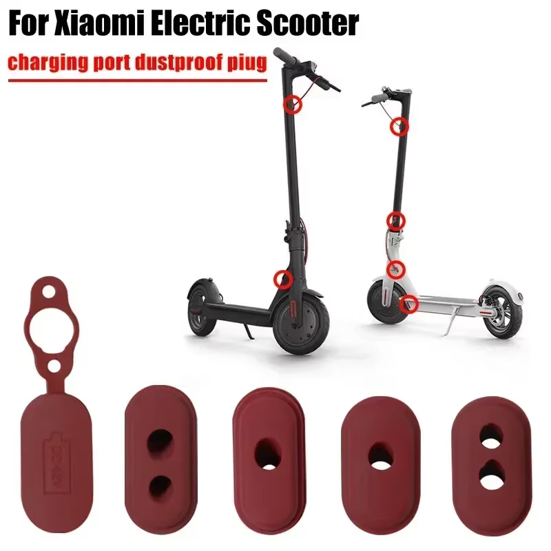 Bouchons de Port de Charge en caoutchouc, bouchon anti-poussière pour Scooter électrique Xiaomi M365