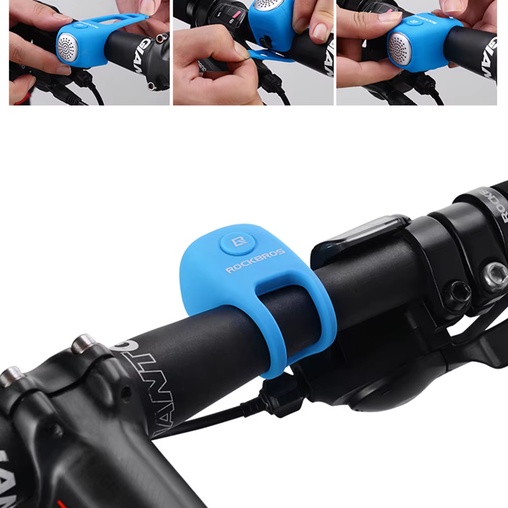 ROCKBROS – cloches de cyclisme électriques, klaxon étanche à la pluie pour guidon de vélo vtt, coque