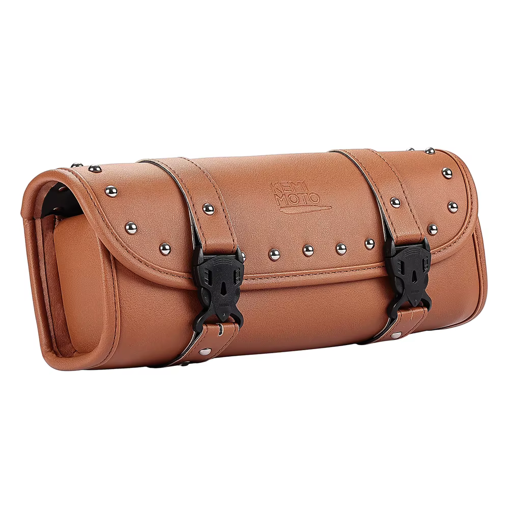 KEMIMOTO – sac à outils universel pour fourche de moto, sac de fourche avant en cuir PU résistant à 