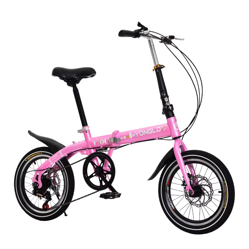 16 20 pouces 7 vitesses cadre en acier au carbone vélo hommes ou femmes léger pliable Cycle un Velo 
