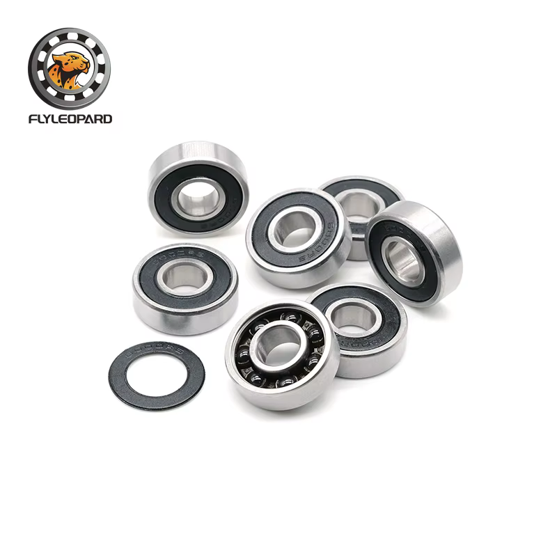 2 roulements hybrides en céramique 6000RS 2RS pour vélo, 10x26x8mm, billes en acier chromé Si3N4, AB