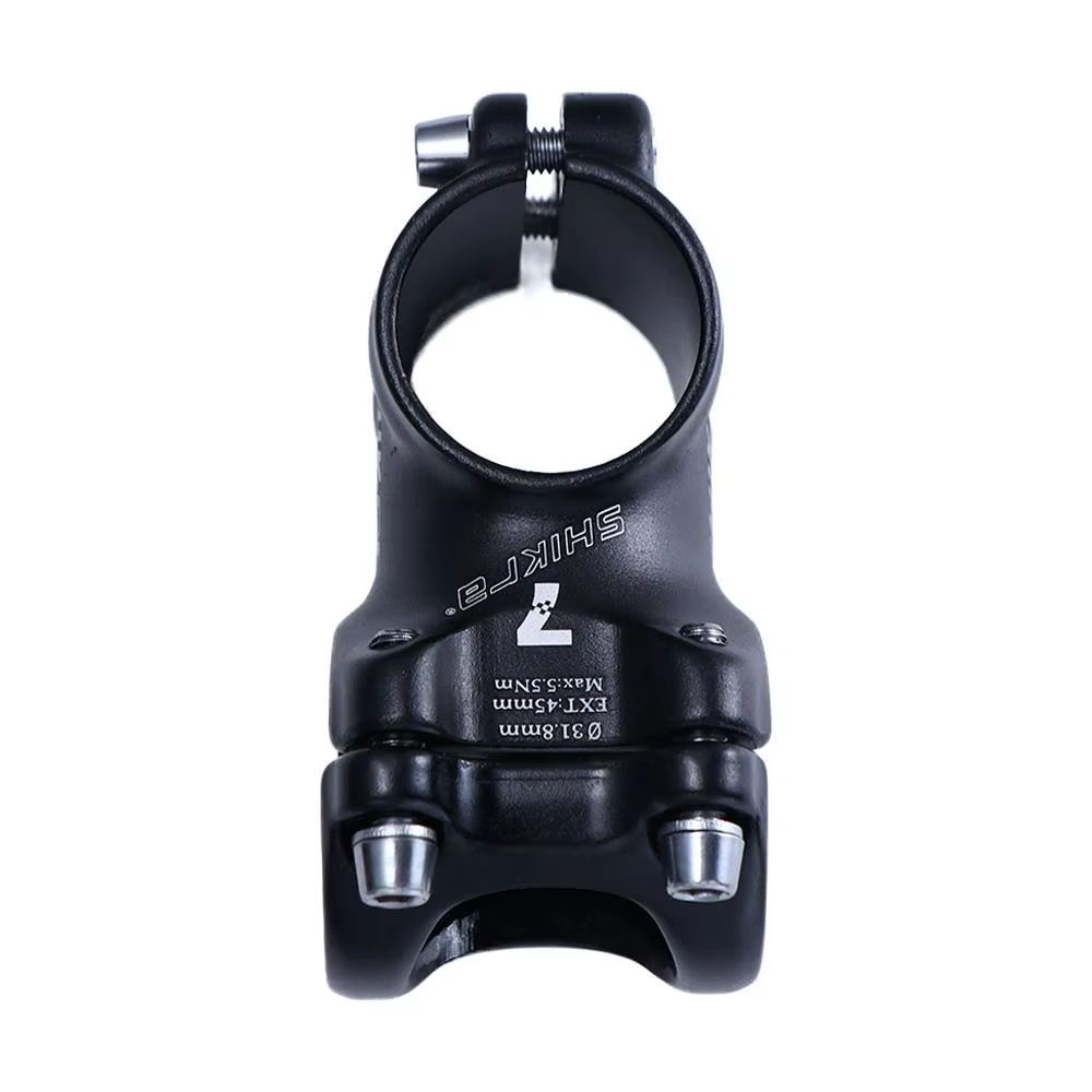 Potence de vélo en alliage d'aluminium de 45/55/65/70/80/90/100/110 mm, longueur 31,8 mm, inclinaiso