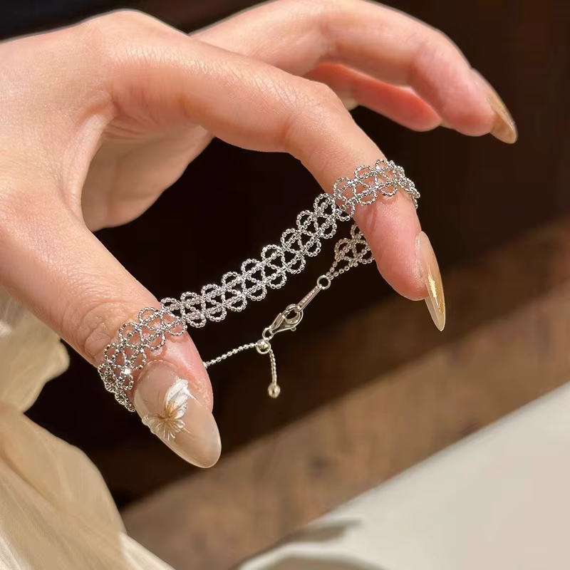 Bracelet en dentelle, bracelets frais, élégants, exquis et réglables à la mode, accessoires pour fil