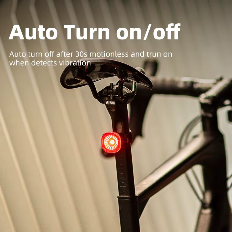 XOSS XR01 Vélo Arrière Lumière Intelligente Auto Frein Détection Feu arrière LED De Charge Étanche V