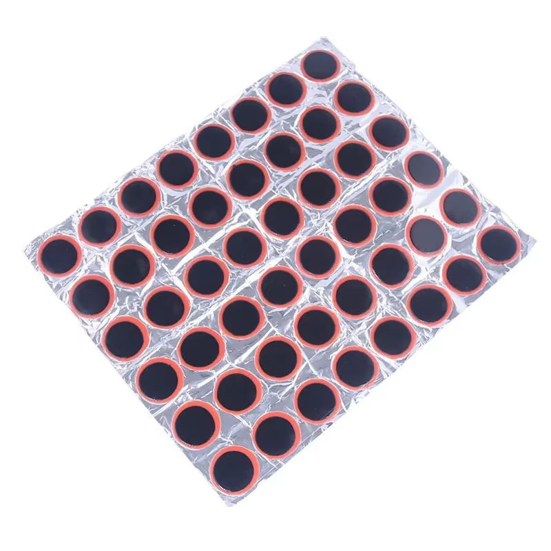 Patchs de perforation en caoutchouc pour vélo, 25mm, kit de réparation de chambre à air, sans colle