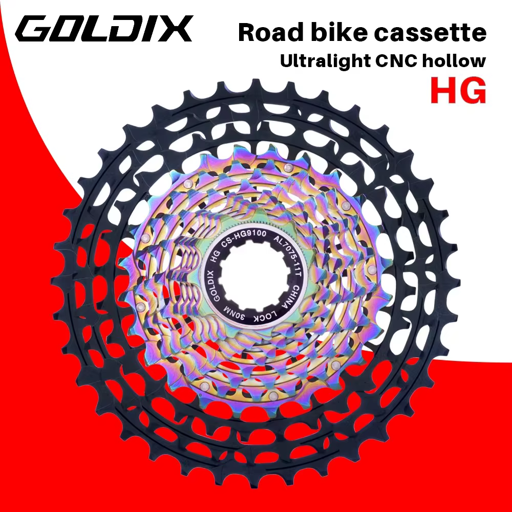 GOLDIX-Roue libre ultralégère pour vélo de route, structure HG, matériau en alliage d'aluminium, gra
