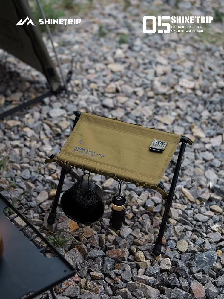 ShineTrip Outdoor 05 Series Mazza Ultra léger rangement pliant en alliage d'aluminium Portable tabou