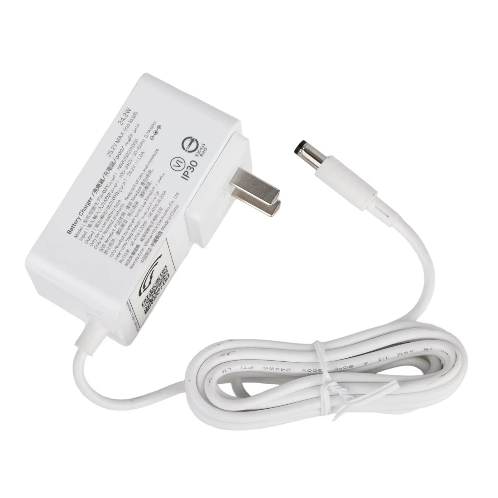 Chargeur de batterie d'origine pour scooter électrique Ninebot, pièces d'adaptateur secteur, C8, C9,