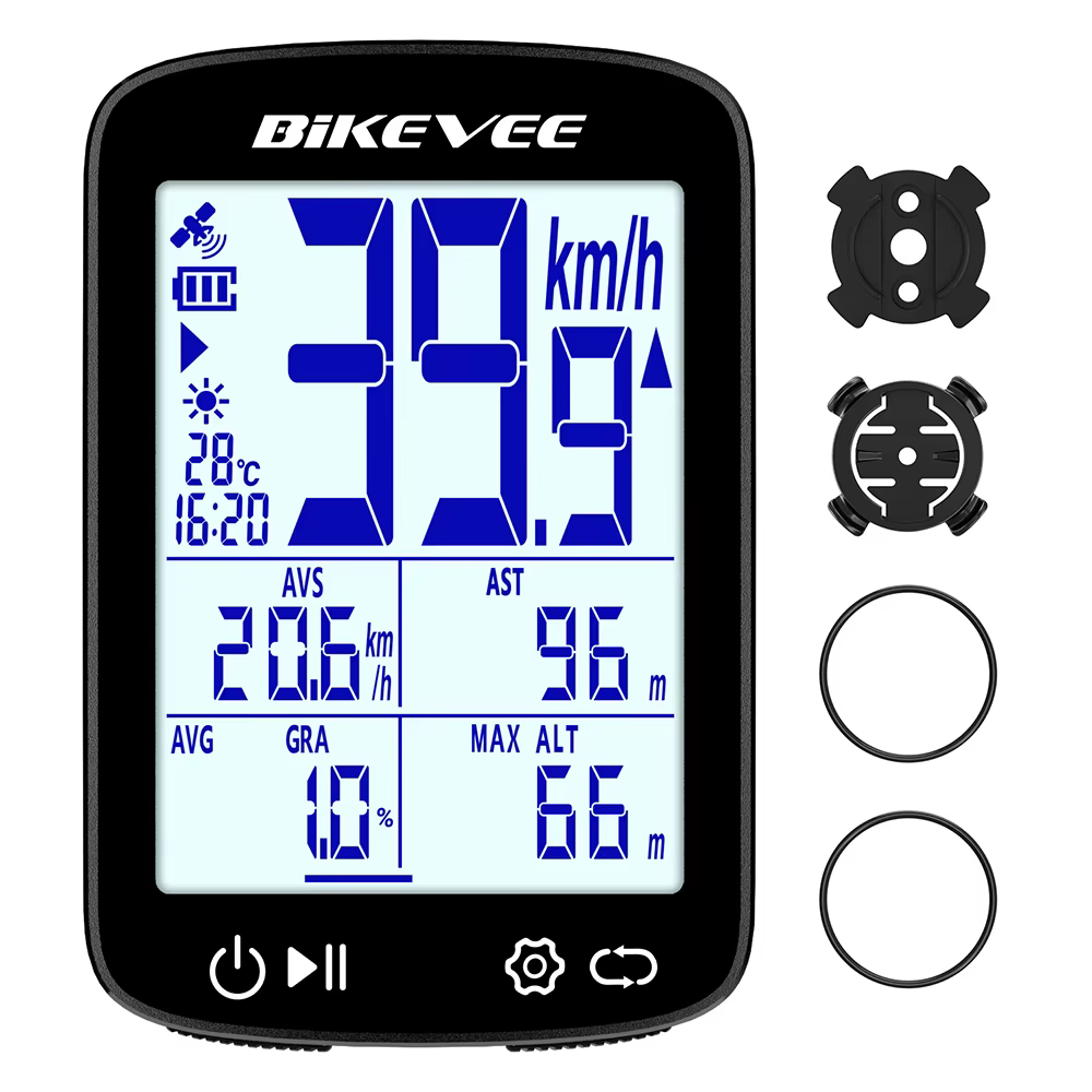 Ordinateur de vélo GPS rechargeable sans fil, compteur de vitesse, odomètre, chronomètre, accessoire