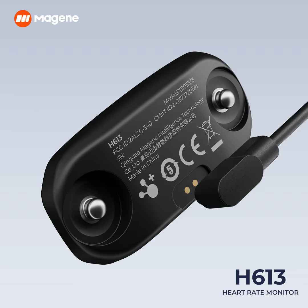 Magene H613 moniteur de fréquence cardiaque sangle pectorale fendue 3 canaux Bluetooth capteur de fr
