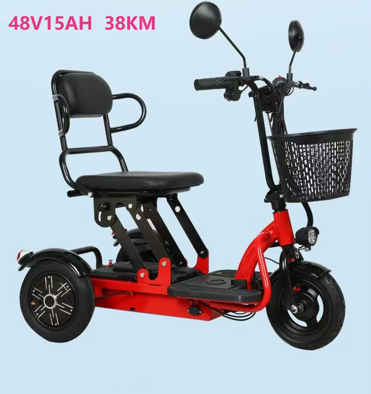 Mini scooter de mobilité électrique pliable à 3 roues, Portable, double moteur, 500W, pour handicapé
