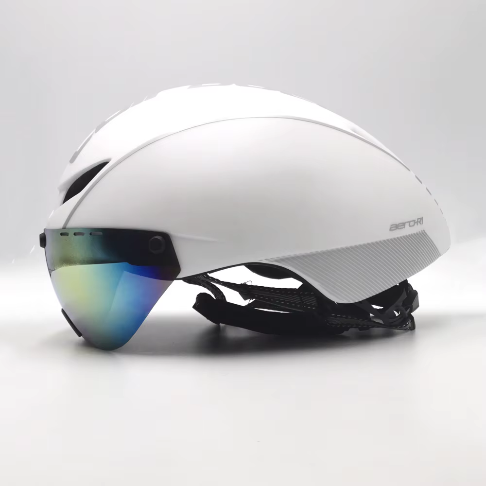 YUMAJ nouveau Aero TT casque de vélo de route lunettes course cyclisme vélo sport casque de sécurité