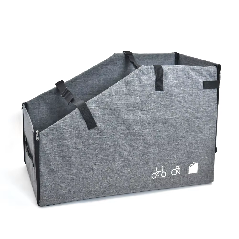 Boîte de rangement de vélo pour vélo électrique pliant de 20 à 22 pouces, avec installation rapide, 