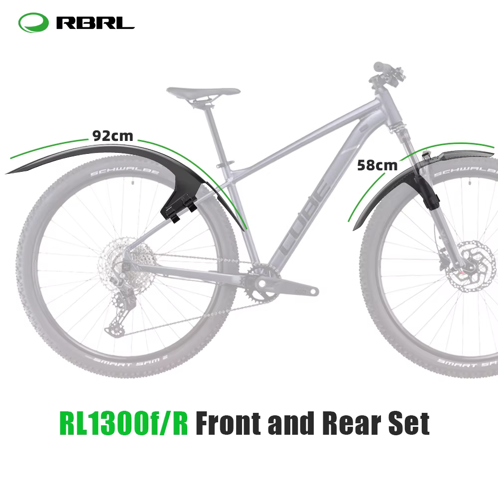 RBRL vtt garde-boue de vélo Velcro garde-boue de vélo à dégagement rapide couverture complète garde-
