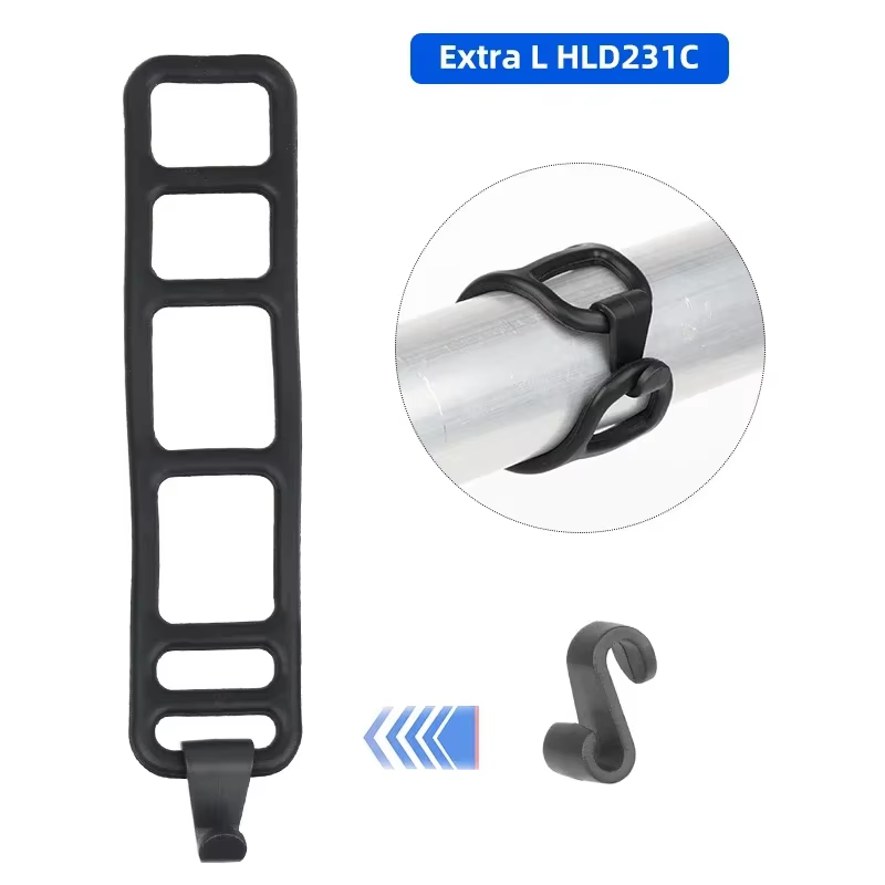 Bande de fixation en Silicone pour torche de feu avant de vélo, GEL, pompe de casque, sangle de fixa