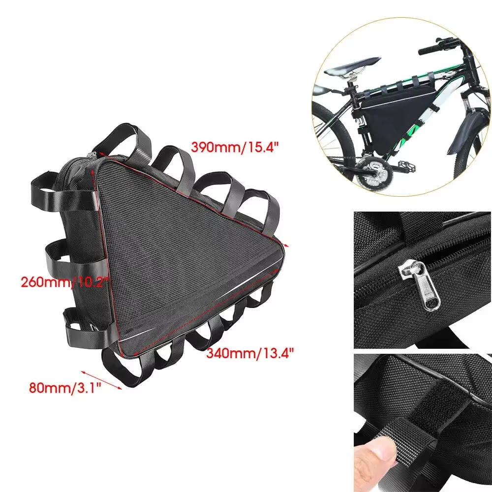 Étui de protection pour batterie de vélo de montagne, sac de cadre de tube de triangle, stockage de