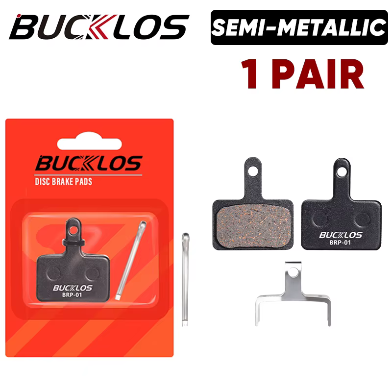 BUCKKub-Plaquettes de frein à disque semi-métalliques pour vélo de montagne, plaquettes de frein hyd