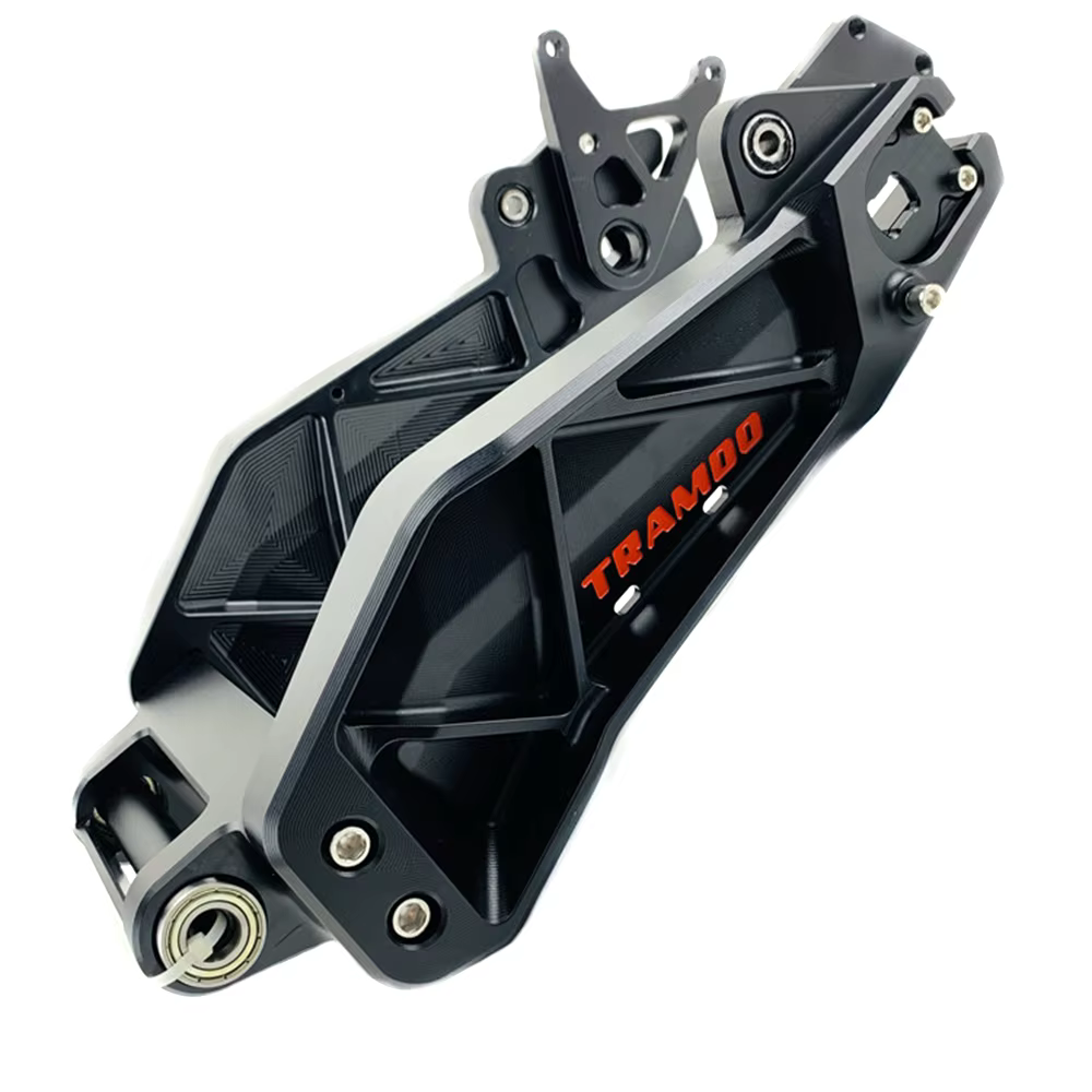Cadre de moteur à fourche plate arrière solide pour scooter électrique, bras oscillant, tout CNC, al