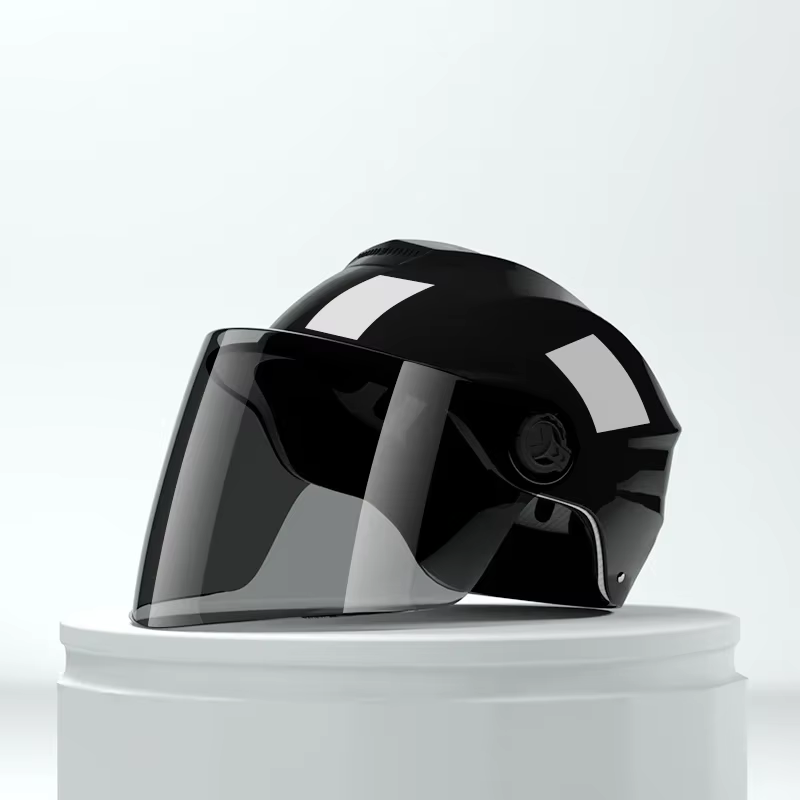 Casque demi-coque pour vélo électrique avec protection solaire – Casquette d'équitation unisexe tout