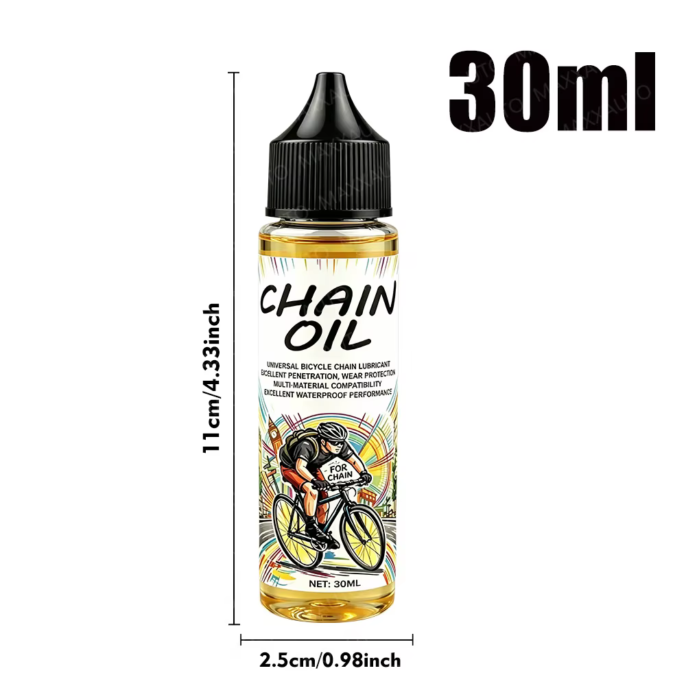 Huile lubrifiante pour chaîne de vélo, efficace pour les engrenages, convient aux vélos, motos, serr